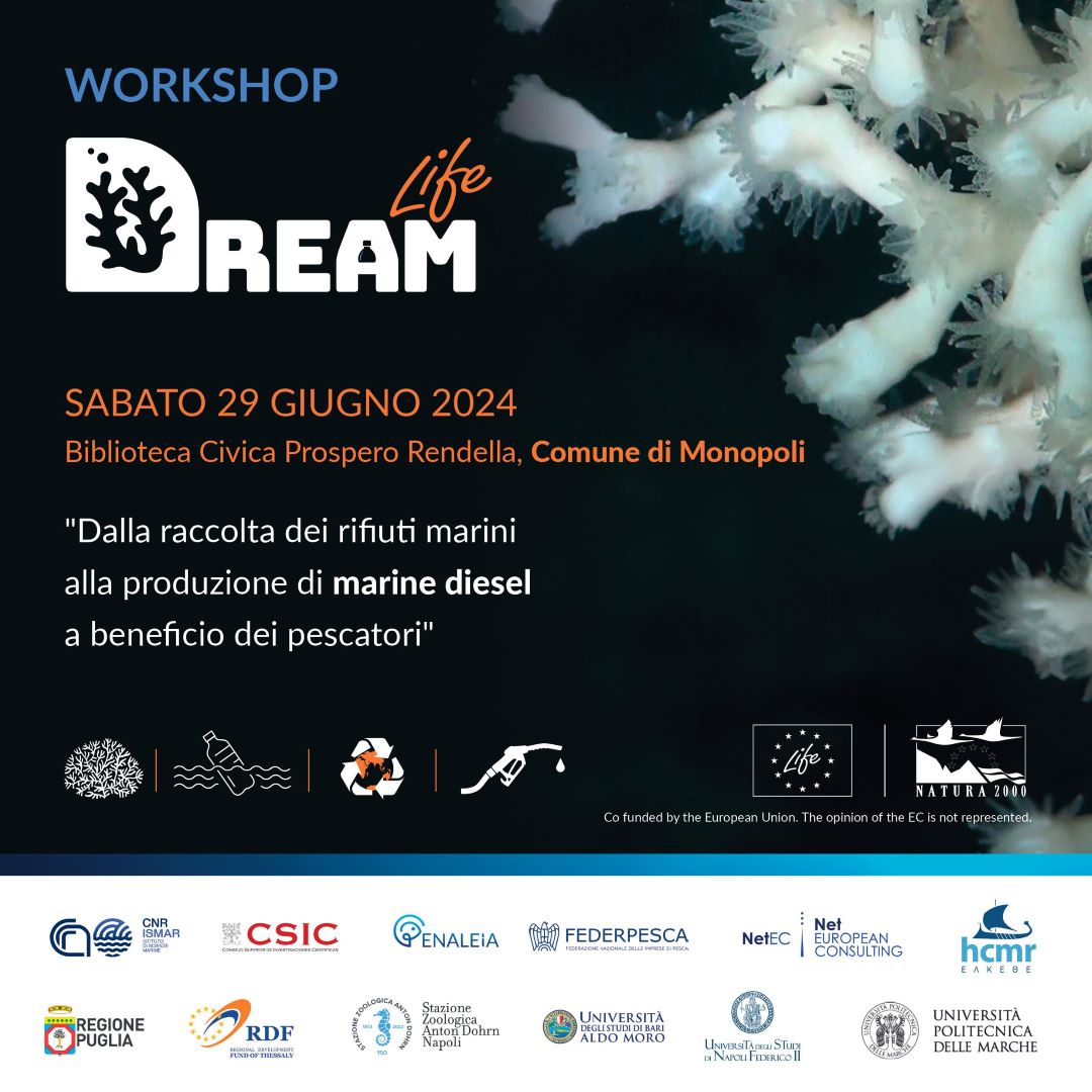 Life Dream: workshop sul recupero della plastica dei pescatori