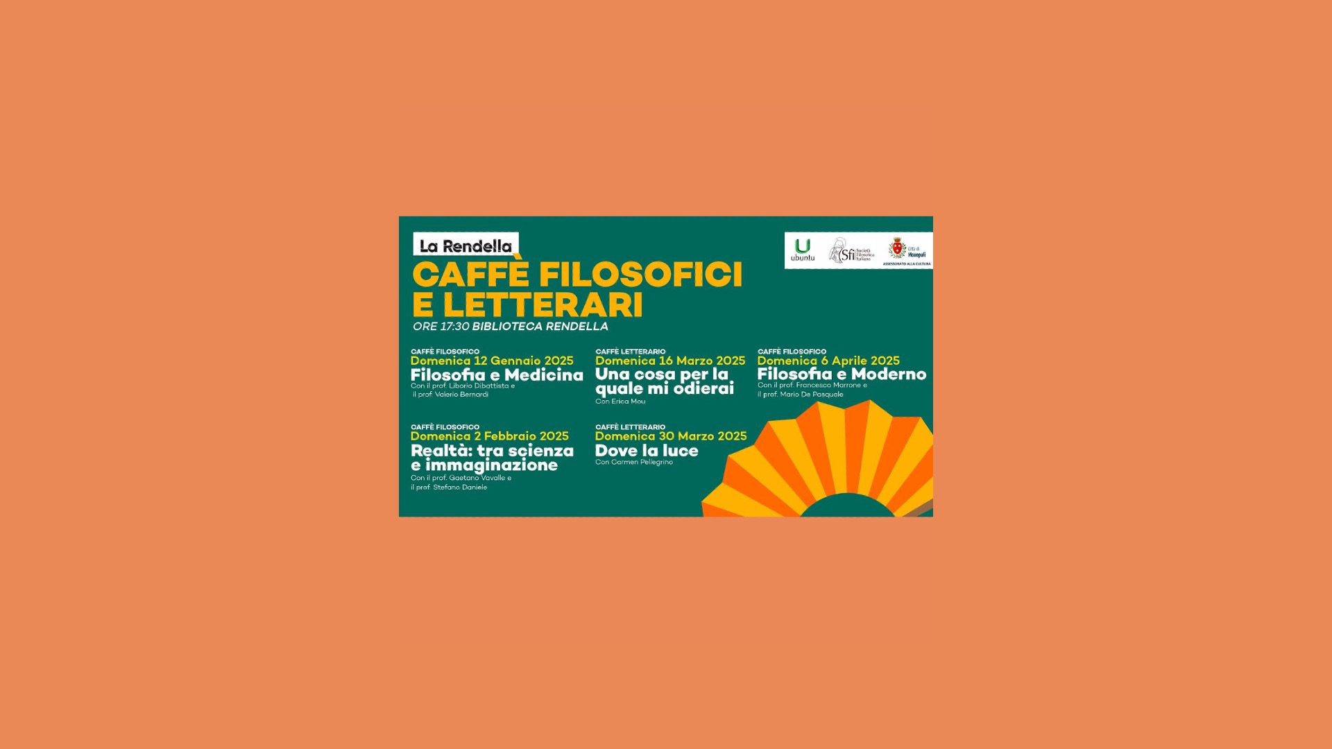 Caffè filosofici Monopoli 2025