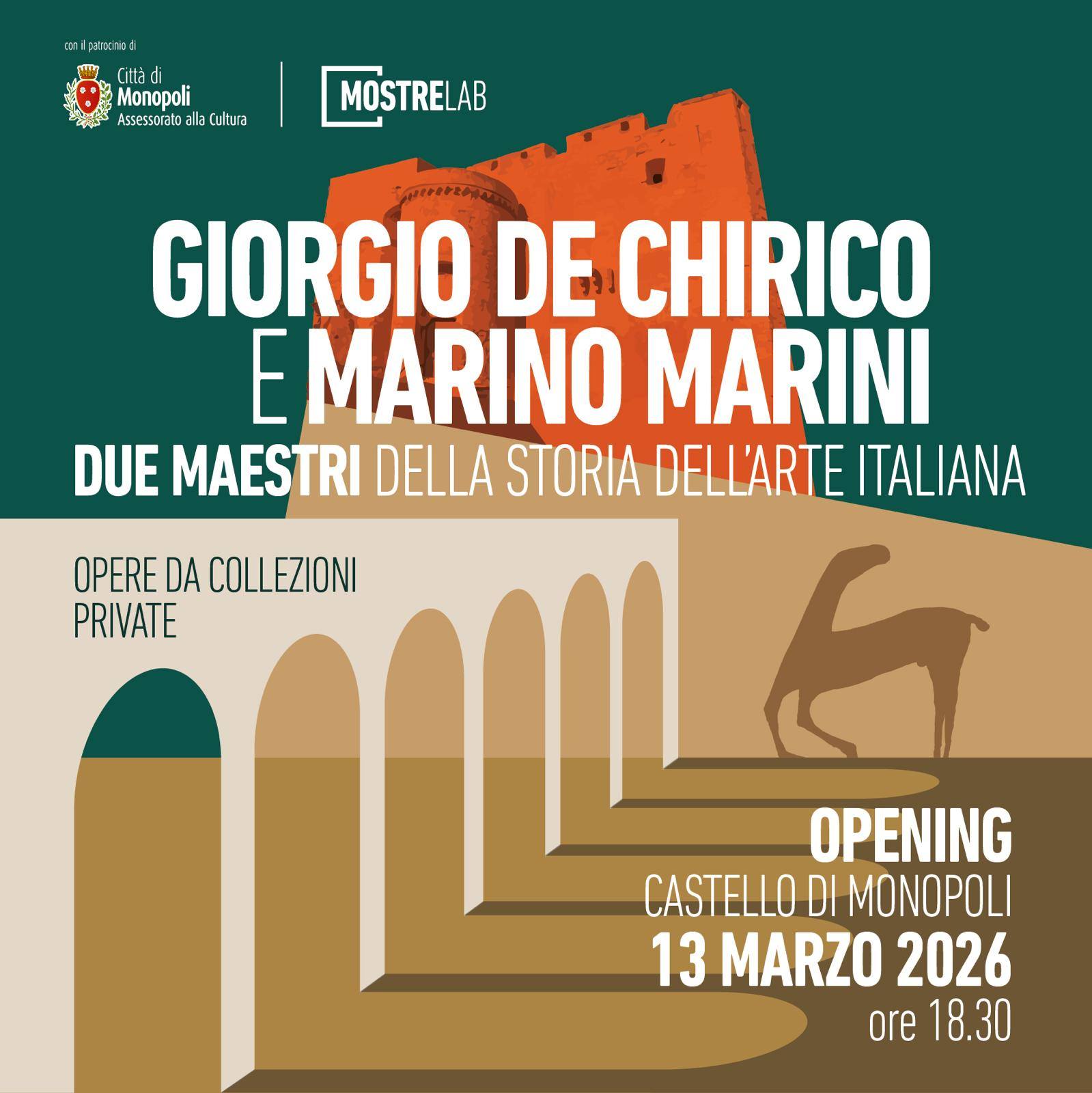 De Chirico e Marini. Due maestri della storia dell’arte italiana